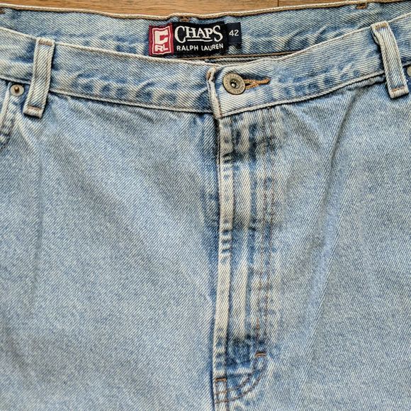 Chaps Ralph Lauren Vintage Mens Denim Shorts - Picture 3 of 8